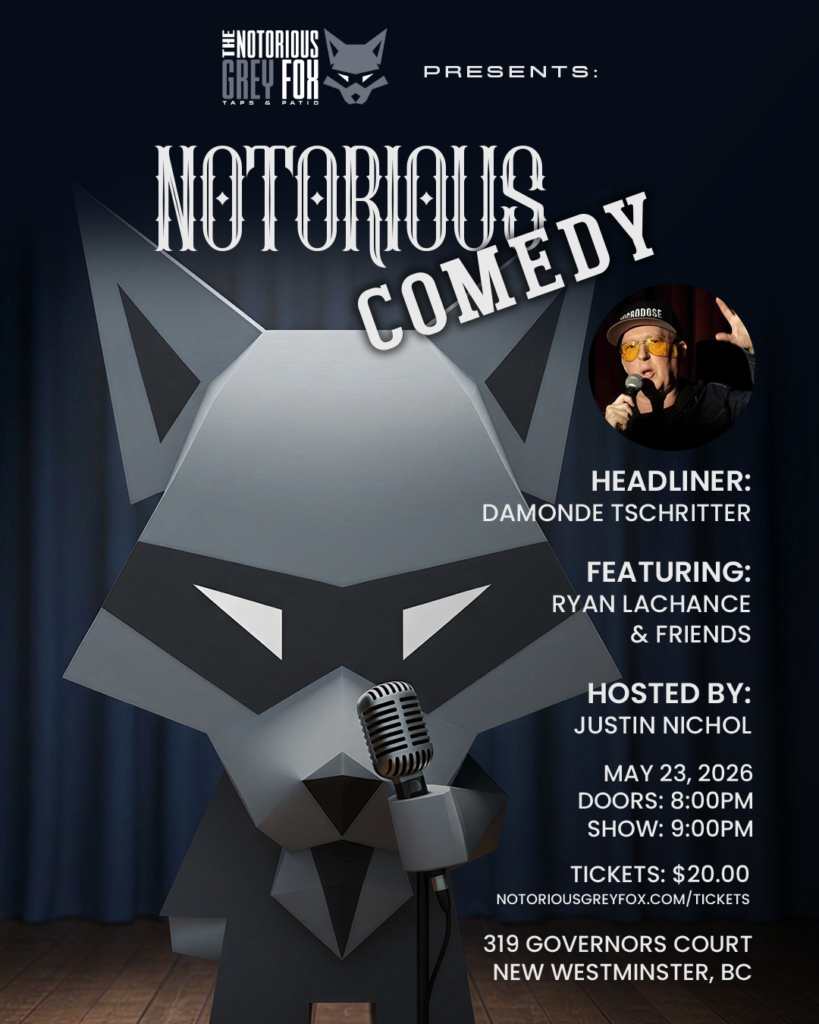 Notorious Comedy Flyer